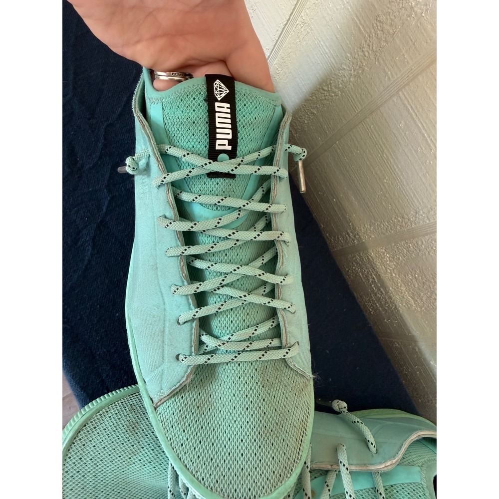 Puma x Diamond Supply Co Clyde Tiffany Blue Sneakers 366431-01 Mens 11 - Picture 2 of 5